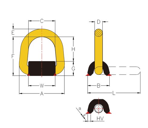 Weld-on Point 8-057 measurements