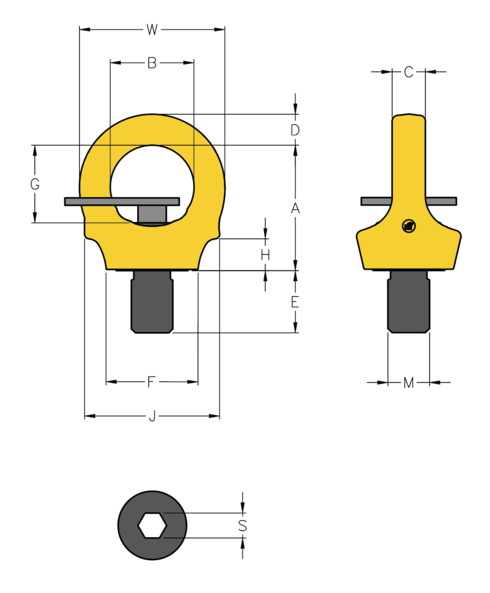 Key Eye Point 8-291K measurements